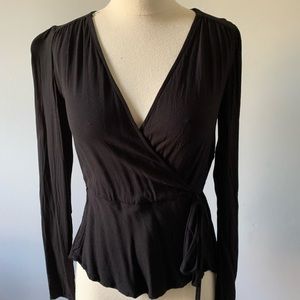 Black wrap top